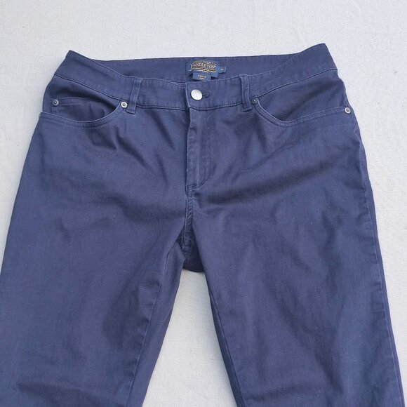 Pendleton pants women's size 10 navy blue colour casual skinny stretch - Picture 2 of 13